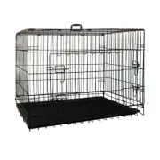 Royale Portable Metal Frame Collapsible Cat/Dog/Puppy Kennel/Crate/Cage 91cm