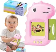 Talking Flash Cards for Toddler - Talking Cards for Toddler,Educational Interactive Machine Games for Aged 1-3 Baby Kids Girls Children Birthday Play Learning Activities
