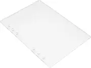 SEWACC Sleek Acrylic Binder Notebook Cover Lightweight Portable Reversible Design for School Office and Home