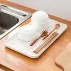 Detachable Tableware Drain Tray Grids Design Cutlery Drying Tray Dish Drainer