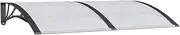 Door Canopy Doorway Awning Window Awning Door Shade Black Polycarbonate vidaXL