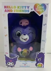 Kuromi x Harmony Bear Hello Kitty X Care Bears NEW Plush Toy