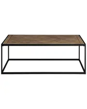 Walker Edison 48in Parquet Top Coffee Table