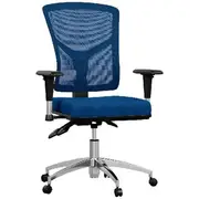 Matrix Mesh Back Alloy Base Chair Royal Navy
