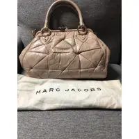 在飛比找蝦皮購物優惠-Marc Jacobs大菱格祖母包/醫生包淺米棕色二手