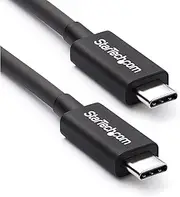 StarTech.com Thunderbolt 3 Cable – 6 ft / 2m – 4K 60Hz – 20Gbps – USB C to USB C Cable – Thunderbolt 3 USB Type C Charger Cable