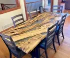 Coffee Table Top Decor Epoxy Resin Art, Epoxy Resin Wood Table Top For Hallway