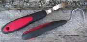 Hoof Pick - Soft Touch (Black with Red)