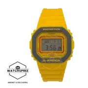Casio G-Shock DW-5600 '90s Sports Series Yellow Resin Band Watch DW-5610Y-9