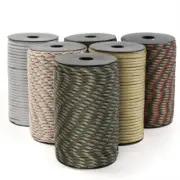 Military 9 Strand 4mm Tactical Parachute Cord Weaving Outdoor Survival Tent Rope