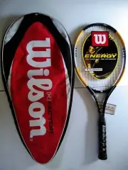 NWT WILSON Titanium ENERGY Tennis Racquet Racket w/ Cover L4 4 1/2 Lg Handle
