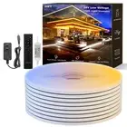Neon LED Strip Lights White Dimmable 20ft 24V 2700K-6500K, Rope Tape Light IP...