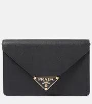 [Prada] Prada Small leather crossbody bag One Size black
