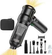 Koreal Car Vacuum Cordless, 4 in 1 Portable Handheld Car Vacuum, 16000PA High Power with Brushless Motor, Type-C, Vacuum Cleaner for Cars,Office,Home Cleaning