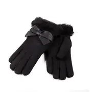 Ugg Sheepskin Ribbon Glove Ozwear Ugg