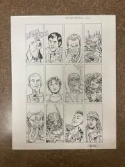 *RARE* Bad Idea Previews #408 "Last Supper" Original Art Page 1 David Lapham