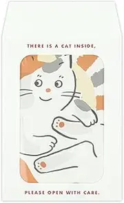 Greeting Life Letter Set KES-61 White Cat Mike