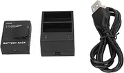 Battery Charger, USB Dual Charger Camera Power Fast Charging Dual Slot Battery Charger Rapid Camera Battery Charger for 2 3 Camera Battery