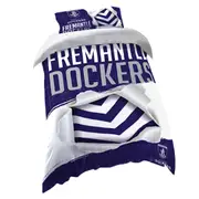 Fremantle Dockers AFL Logo Design Quilt Doona Cover - Single Size