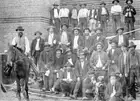 Miners, Creswick, Victoria, 1875 Group of miners, some holding lanter Old Photo