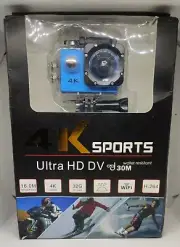 4K Ultra HD Sport DV Action Helmet Camera 16MP-30M Water Proof-Blue-US Seller
