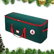 Christmas Tree Storage Box - Christmas Ball Storage, Bobble Decorative Storage Box | Heavy Duty Christmas Tree Tote with Smooth Zipper, Artificial Disassembled Holiday Tree Bag for Garage, Attic
