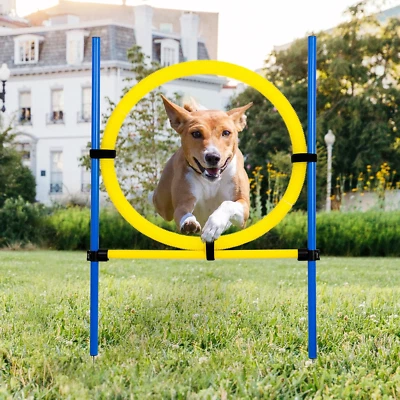 Dog Agility Training Equipment for Dog Obstacle Course Backyard Height Adjustabl