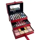 CC2012 65Color 3 Tray Eye Shadow Professional Leather Case Make-Up Kit Gift Set