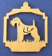 Welsh Terrier Christmas Ornament - hand cut