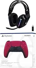 Logitech G733 Lightspeed Wireless Gaming Headset with Suspension Headband, LIGHTSYNC RGB, Blue VO!CE Bundle