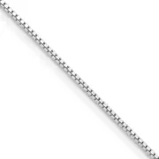 22 Inch Sterling Silver Rhodium-Plated .9mm Box Chain With A 4 Extention