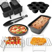 9Pcs Air Fryer Accessories Air Fryer Rack