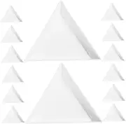 WRITWAA Space-saving Triangle Bead Sorting Trays 30pcs Plastic Jewelry Trays Crystal Storage Nail Art Cross Stitch Portable
