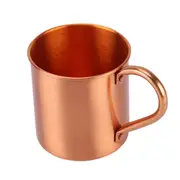 1Pcs Pure Copper Moscow Mule Mug Solid Smooth Without Inside Liner For Cocktail Coffee Beer Milk Water Cup Home Bar Drinkware Cool