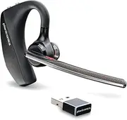 Plantronics - Voyager 5200 UC (Poly) - Bluetooth Single-Ear (Monaural) Headset - USB-A Compatible to connect to your PC and/or Mac - Works w/ Teams, Zoom