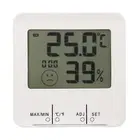 Thermometer Hygrometer Temperature Humidity Meter Digital Display Electric Cloc♫