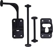 90 Degree RV Entry Door Holder Hardware, Secure Fixation, High Strength ABS Material, Simple Installation, Suitable for Campervan Trailer Cargo Hatch Latch Holder (Black)