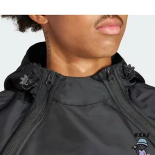 Adidas 男裝 外套 雙拉鍊設計 拉鍊口袋 黑 II5795