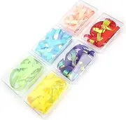 Nail Cellophane Glass Foil Stickers Reflective Holographic Nail Art Wraps 6Boxes Set Nail Stickers for Manicure Toenail Decoration