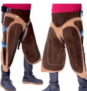 Farrier Chaps with 4 knife pockets & 2 nail magnet Full Leather Shoeing Apron.
