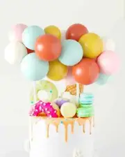 Sorbet Sunset Balloon Cake Topper | DIY Cake Garland Kit | Mini Party Balloons |