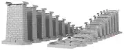 O-Gauge - MTH - 24-Piece Graduated Trestle System (40-1135)