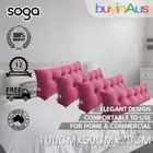 SOGA 4X 100cm Pink Triangular Wedge Bed Pillow Headboard Tatami Cushion Decor