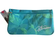 BNWT Girls Wavezone Brand Medium Pretty Aqua Polyester Pencil Case 18cm x 32cm