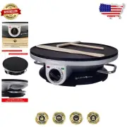 Electric Crepe Maker with Adjustable Temperature & Easy-Clean Non-Stick Surface