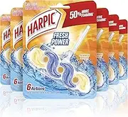 Harpic Fresh Power 6 Flush Toilet Cleaner, Summer Breeze (Pack of 6)