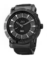 JBW Men's Diamond & Crystal Watch
