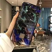 Chic Ginkgo Biloba Gold Foil Silicons Case for iPhone 11 Pro Xs Max X XR 6 6s 7 8 Plus SE Glitter Style Soft Cover Cases,D23,for i7 Plus i8 Plus