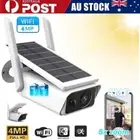 4MP Wireless Security Camera WiFi IP Cam Solar Powered Energy CCTV Home Outdoor
