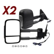 Power Extendable Towing Mirrors w/ Indicators for Mitsubishi Triton ML MN 05-15